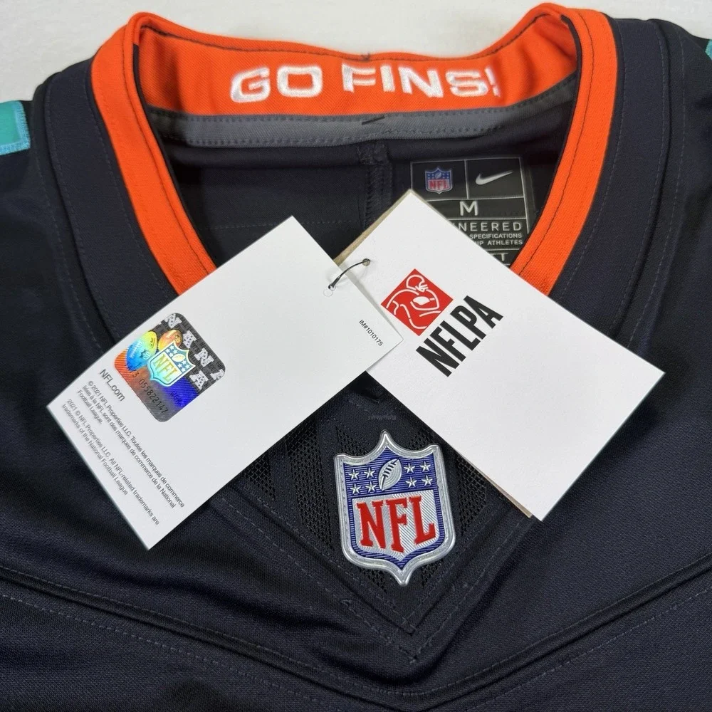 NWT Miami Dolphins Jaylen Waddle Nike Rivalries‎ Football Jersey  M $140